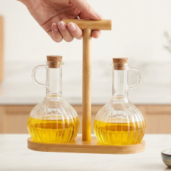 Glass Oil Dispenser 350 ml - 2 Pcs